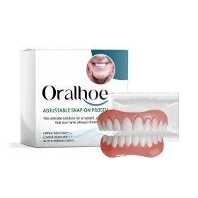 Denture Kit Soothing Repair Comfortable Fit Natural Look for Daily Oral Care (Option: Default)