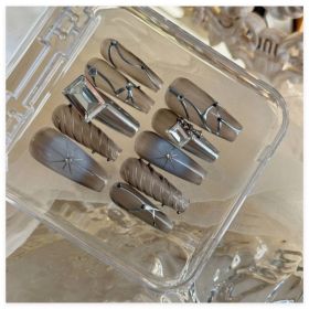 Handmade Long Mechanical Awn Star  Diamond Manicure (Option: Wear A Plus Tool-XS)