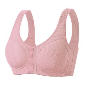 Front-fastening Ribbed Vest-style Bra, Clothing for Everyday Wear (Option: Default)