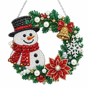 Christmas Diamond Painting Wreath Kit for Home Decor (Option: Default)