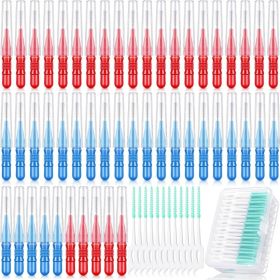 350Pcs Interdental Floss Brushes, Dental Tooth Cleaning Picks For Oral Care (Option: MULTI)