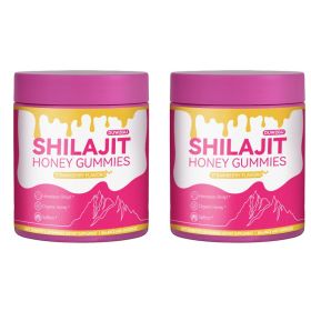 Strawberry Honey Sticks 20ct Shilajit, Shatavari  Saffron  Female Hormone  Energy Support (Option: Bottle-2PCS)