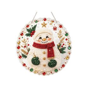 Christmas Pearl Art DIY Diamond Painting Hanging for Home Decor (Option: Default)