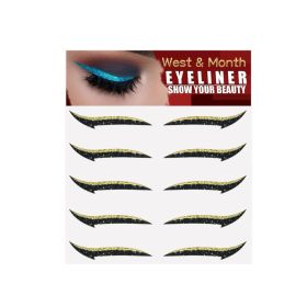 Colored Eyeliner, 5pairs, Eyeliner Sticker for All Skin Types (Option: Default)