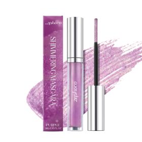 Shimmering Mascara (Purple), 3ml, Eye Makeup for All Skin Types (Option: Default)