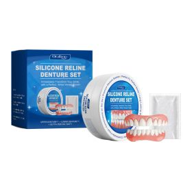 Denture Kit Comfortable Fit Natural Look Smile Enhancement Beautiful for Daily Oral Care (Option: Default)