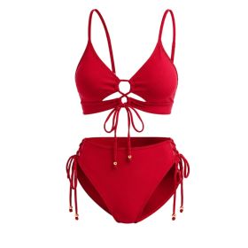 Cut-out Lace-up Swimsuit, Skin Care Product for All Skin Types (Option: Default)