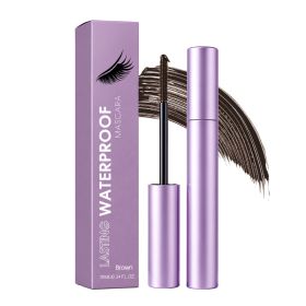 Lightweight Waterproof Brown Mascara for All Skin Types, 10ml (Option: Default)